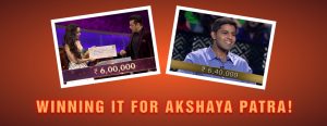 Winning it for Akshaya Patra